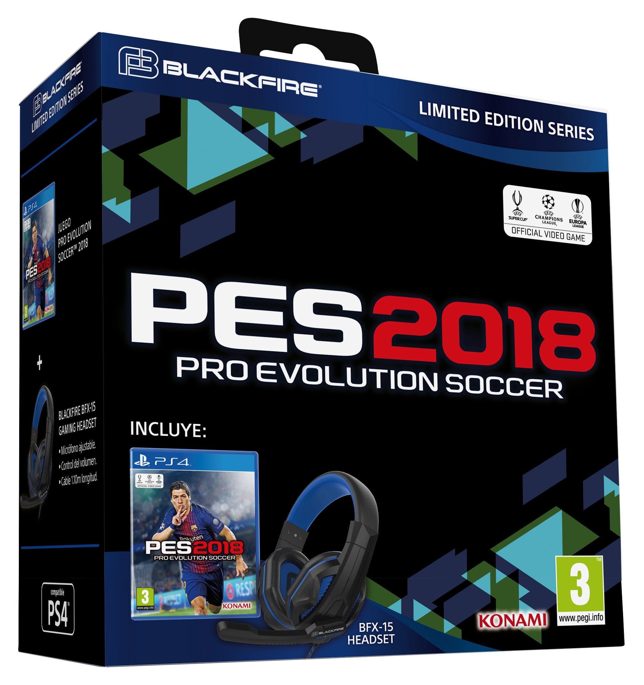 Ardistel - Casque BFX-15 + Pro Evolution Soccer 2018 (PS4) Ardistel - Casque BFX-15 + Pro Evolution Soccer 2018 (PS4)